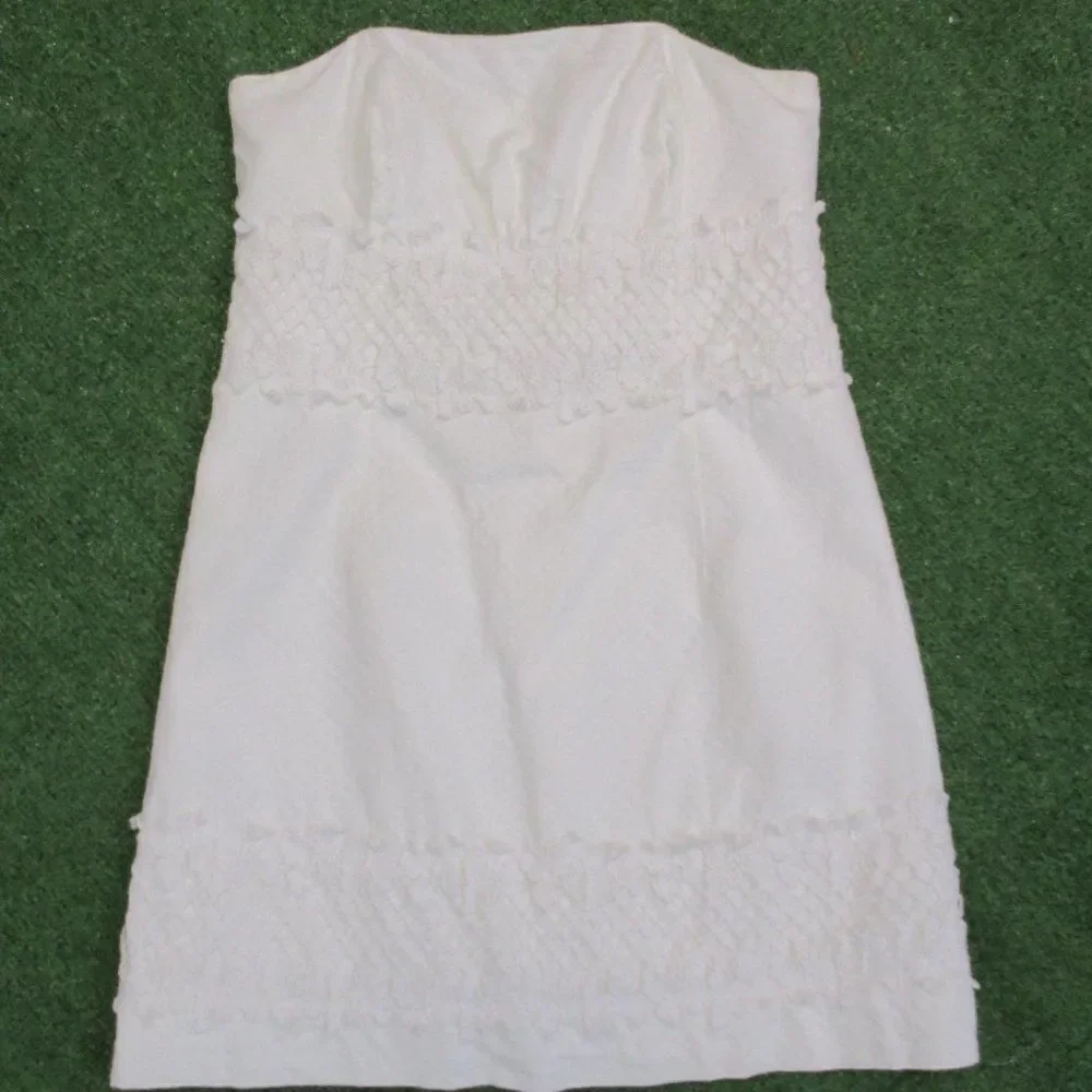 Lilly Pulitzer Bowen Resort White Strapless Dress - Picture 4 of 8